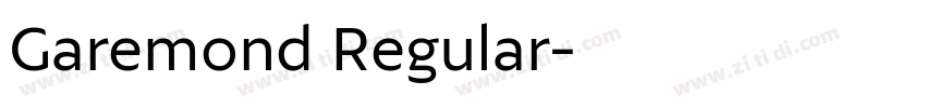 Garemond Regular字体转换